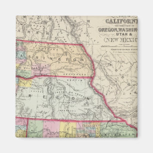 California, Oregon, Washington, Utah, New Mexico Magnet