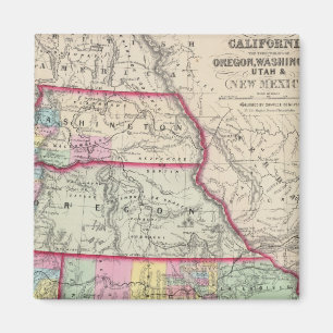 California, Oregon, Washington, Utah, New Mexico Magnet