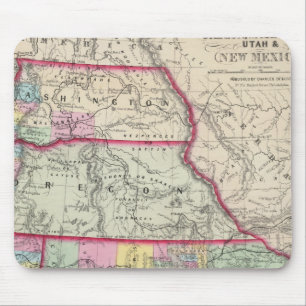 California, Oregon, Washington, Utah, New Mexico Mouse Pad