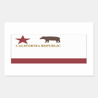 California Original State Flag Rectangular Sticker
