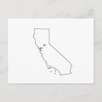 California Outlyner Map Postcard