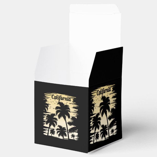 California Palm Tree Favour Box (Opened)
