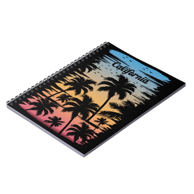 California Palm Tree Notebook (Left Side)