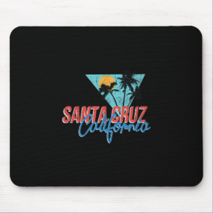 California Palm Tree Santa Cruz Beach Summer Vacat Mouse Pad