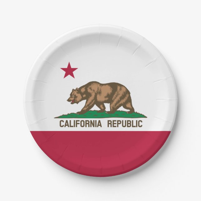 California Paper Plate (Front)