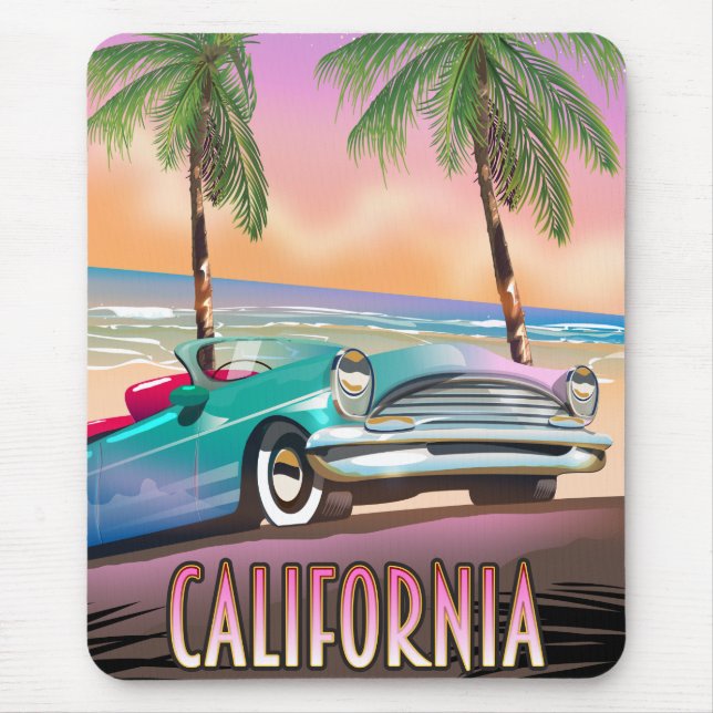 California Paradise Sunset Mouse Pad (Front)