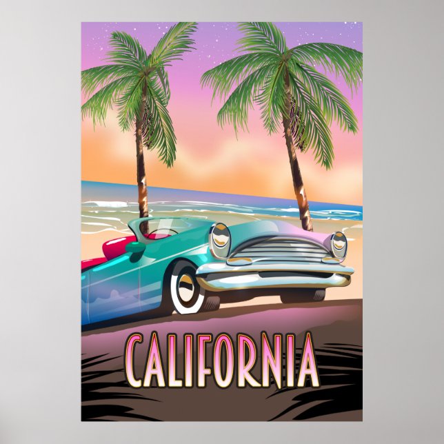 California Paradise Sunset Poster (Front)