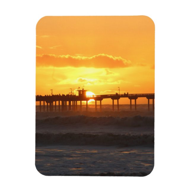 California Peer at Sunset Magnet (Vertical)