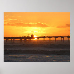 California Peer at Sunset Poster