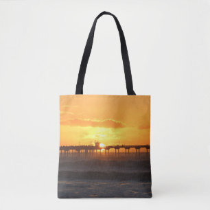 California Peer at Sunset Tote Bag