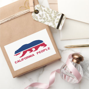 California People Rectangular Sticker