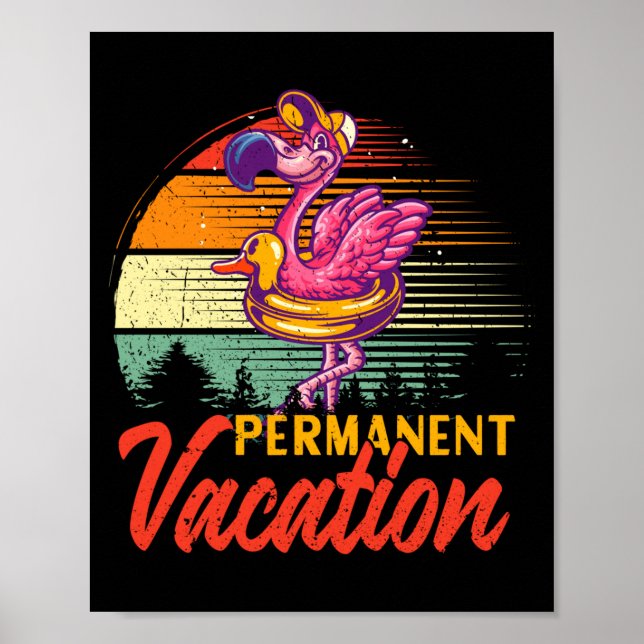 California permanent vacation beach vibes poster (Front)