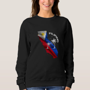 California Philippine Flag Filipino Souvenir Herit Sweatshirt