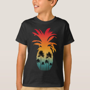CALIFORNIA PINEAPPLE SUNSET PALM TREES T-Shirt