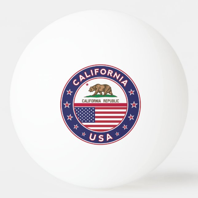 California Ping Pong Ball (Front)