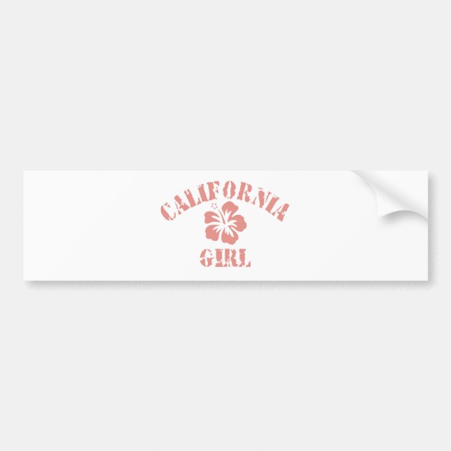 California Pink Girl Bumper Sticker (Front)