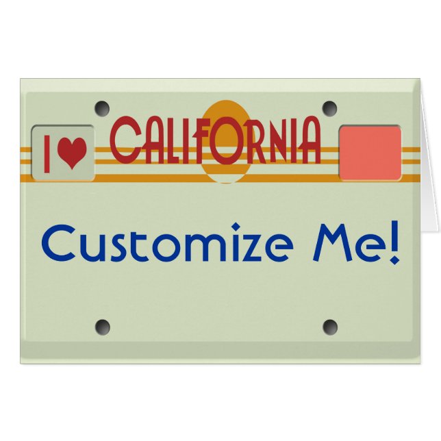 California Plates (Front Horizontal)