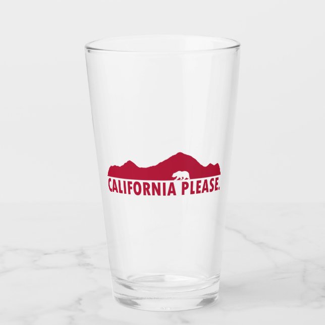 California Please Glass (Front)