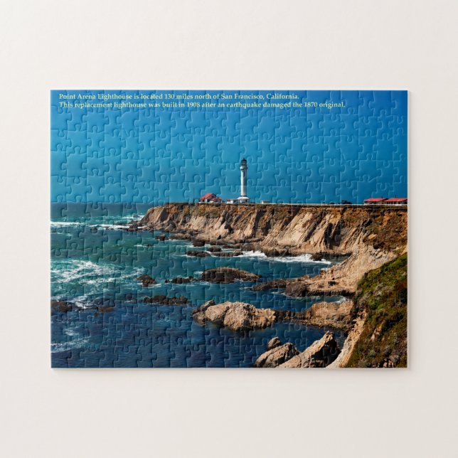 California Point Arena Lighthouse Jigsaw Puzzle (Horizontal)