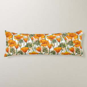 California poppies body cushion