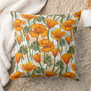 California poppies cushion