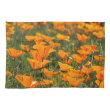 California Poppies Field Kitchen Towels