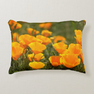 California poppies, Montana de Oro State Park Decorative Cushion