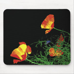 California poppies mouse pad