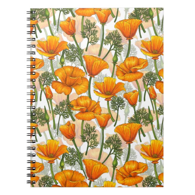 California poppies notebook (Front)