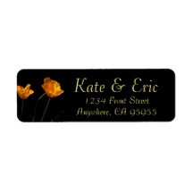 California Poppies Return Address Label