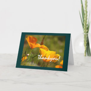 California Poppies Thankyou! Card