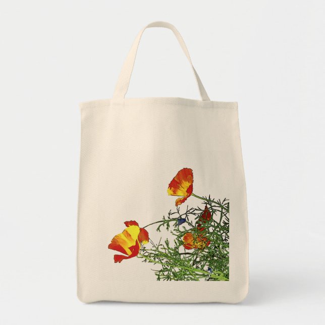 California poppies tote bag (Front)