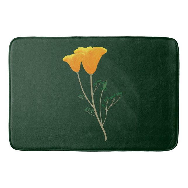 California Poppy Bathmat (Front)