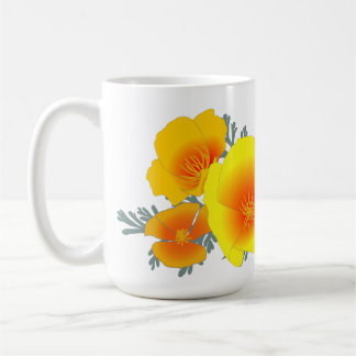 California Poppy Bouquet (no text) Mug