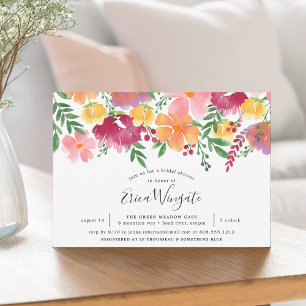 California Poppy Bridal Shower Invitation