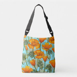 California poppy crossbody bag
