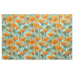 California poppy fabric