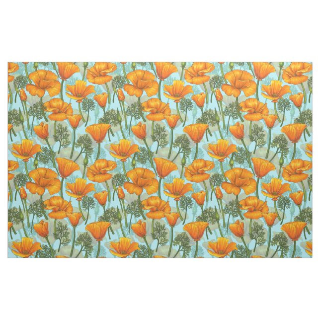 California poppy fabric (Fat Quarter)