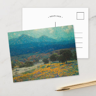 California Poppy Field   Granville Redmond Postcard
