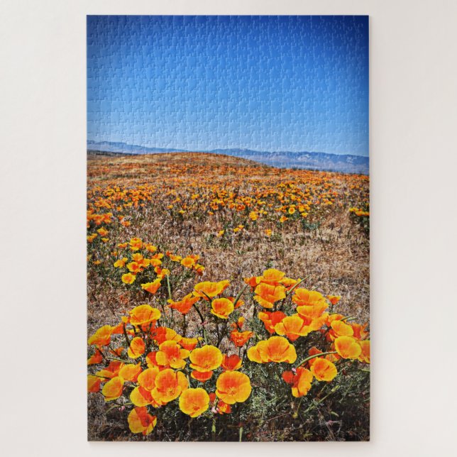 California Poppy Fields - Flower - 20x30 - 1014 pc Jigsaw Puzzle (Vertical)
