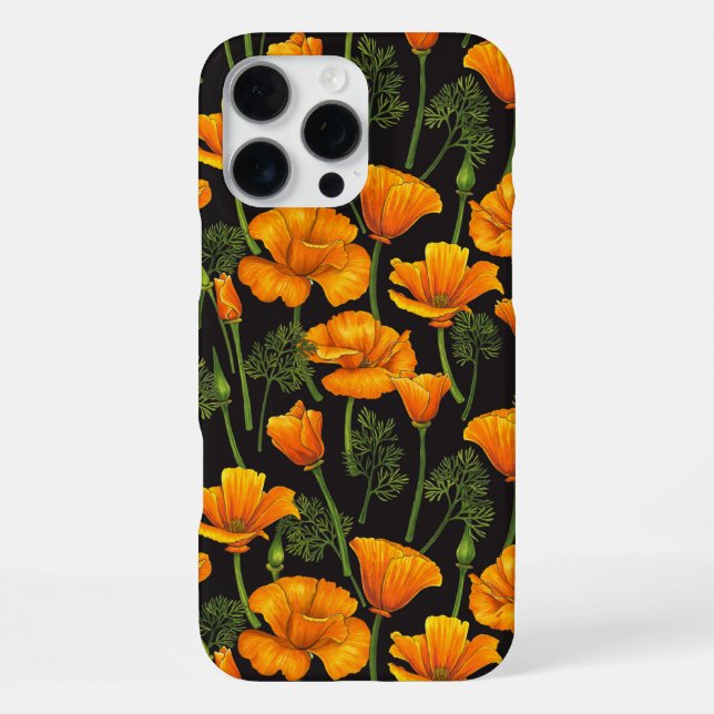 California poppy iPhone case (Back)