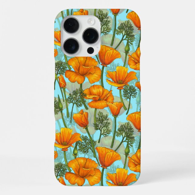 California poppy iPhone case (Back)