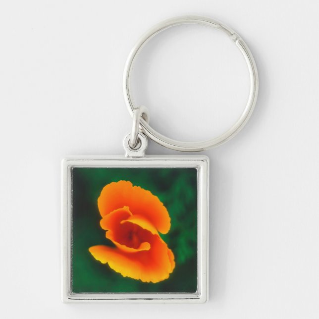 California Poppy Key Ring (Front)