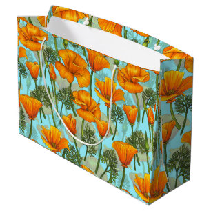 California poppy large gift bag