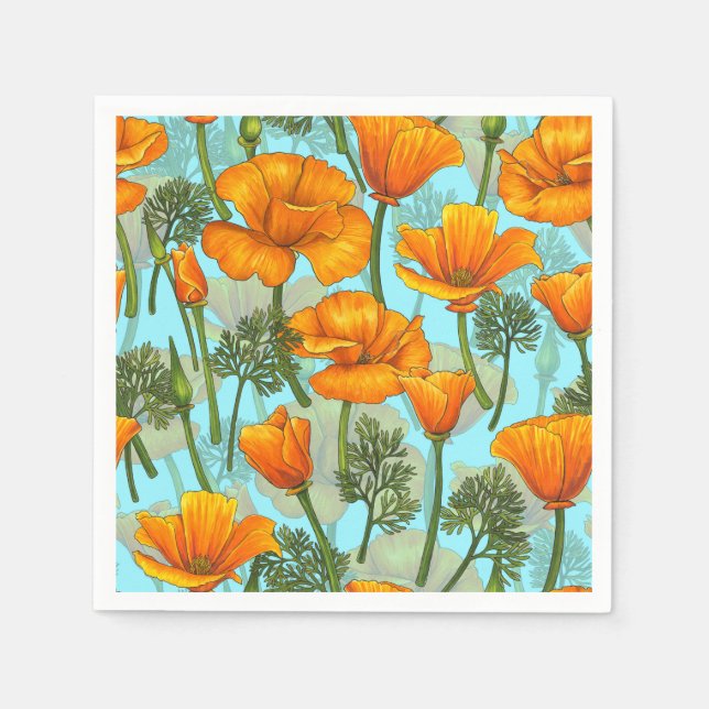California poppy napkin (Front)
