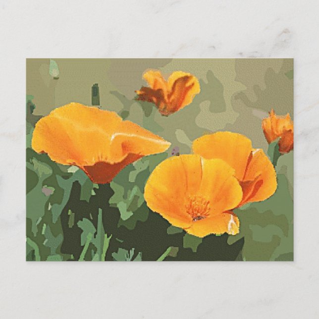 California Poppy Postcard (Front)