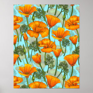 California poppy poster