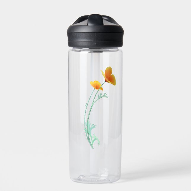 California Poppy Water Bottle (Front)