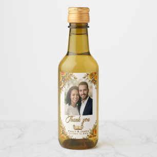 California Poppy Wedding Sanitizer Label