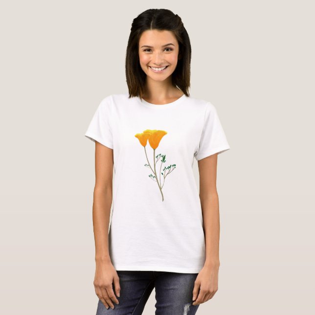 California Poppy Women's Tshirt (Front Full)